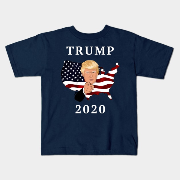 Donald Trump 2020 Campaign Kids T-Shirt by victoriashel